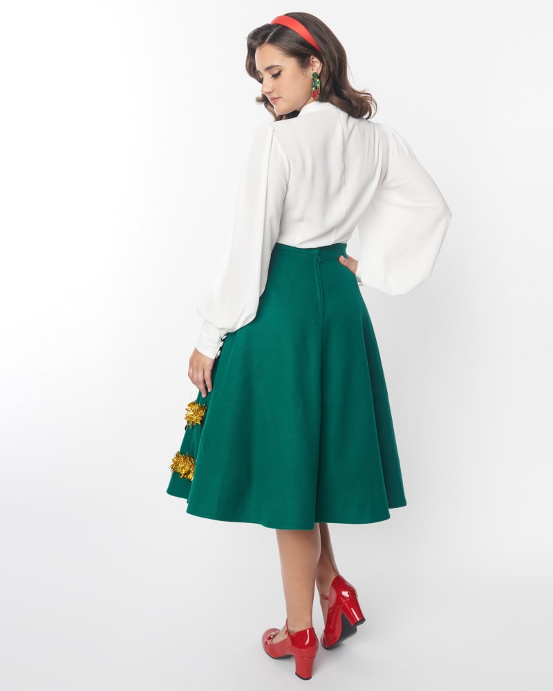 Green swing skirt sales
